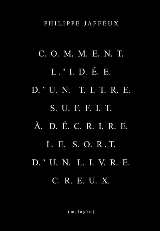 C.O.M.M.E.N.T. l.'I.D.E.E. D.'U.N. T.I.T.R.E S.U.F.F.I.T. A. D.E.C.R.I.R.E. L.E. S.O.R.T. D.'U.N. L.I.V.R.E. C.R.E.U.X.